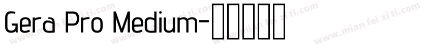 Gera Pro Medium字体转换
